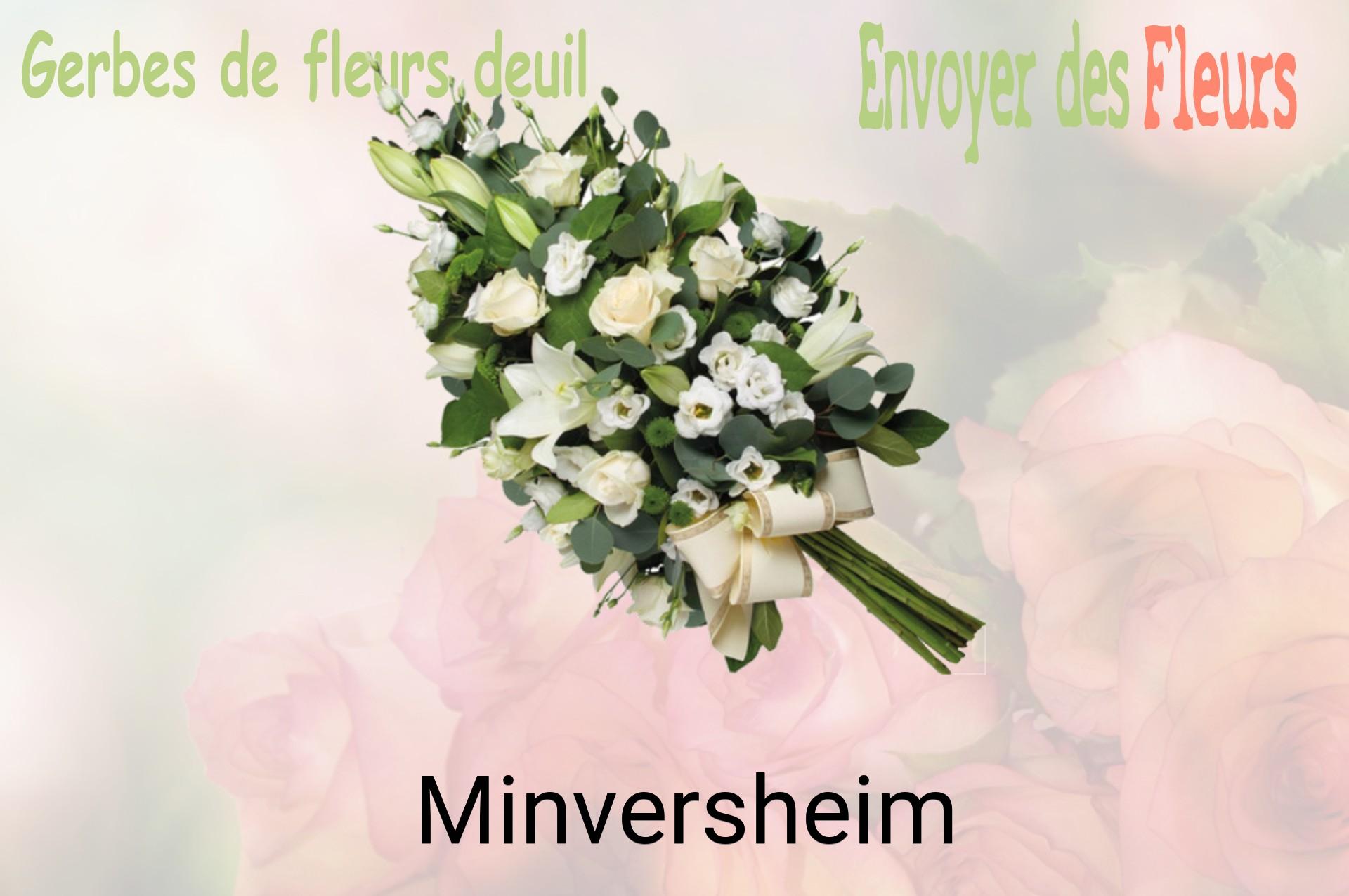 Gerbe de fleurs de deuil livrée à Minversheim